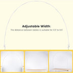 13ft Table Balloon Arch Stand Frame for Party Decorations, White in White, alternate view 3