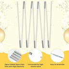 13ft Table Balloon Arch Stand Frame for Party Decorations, White in White, alternate view 4