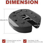 13LBS Easy Canopy Weights with Lock Design No Sliding,2 Pack, alternate view 2