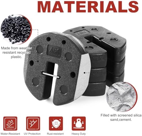 13LBS Easy Canopy Weights with Lock Design No Sliding,2 Pack, alternate view 4