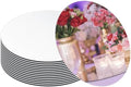 13PCS Round Mirror Plates for Wedding Centerpieces, 8" Acrylic Circle Mirror Tray for Tables, Reflective Candle