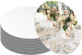 13PCS Round Mirror Plates for Wedding Decorations, 10“ Flat Circle Mirror Trays for Table Centerpieces, Acrylic