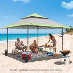 13x13 Pop Up Canopy Tent, Auto Extended Eaves, Gray in Gray, alternate view 2