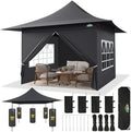 13x13 Pop up Canopy with 4 Sidewalls, Heavy Duty Tent for Parties