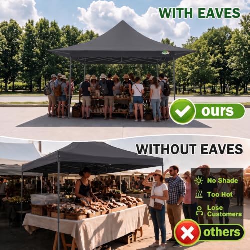 13x13 Pop up Canopy with 4 Sidewalls, Heavy Duty Tent for Parties, alternate view 4