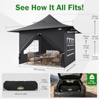 13x13 Pop up Canopy with 4 Sidewalls, Heavy Duty Tent for Parties, alternate view 7