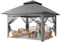 13x13 Pop Up Gazebo for Patio, Backyard, Deck - Dark Gray in Dark Gray