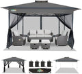 13x13 Pop up Gazebo on Clearance, Outdoor pop up Canopy Tent, carpas para Patio, Shelter - Screen Tents with