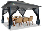 13x13 Pop up Gazebo on Clearance, Outdoor pop up Canopy Tent, carpas para Patio, Shelter - Screen Tents with, alternate view