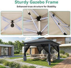 13x13 Pop up Gazebo on Clearance, Outdoor pop up Canopy Tent, carpas para Patio, Shelter - Screen Tents with, alternate view