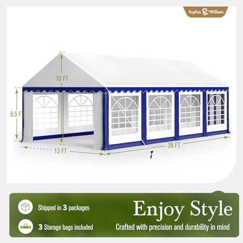 13x26 Party Tents, Heavy Duty Event Tent for Parties, alternate view 3