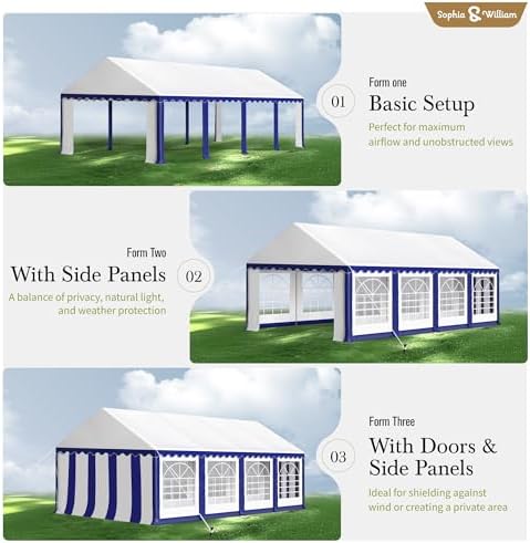 13x26 Party Tents, Heavy Duty Event Tent for Parties, alternate view 5