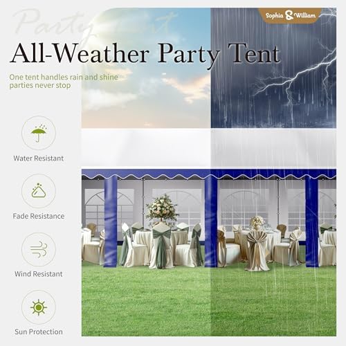 13x26 Party Tents, Heavy Duty Event Tent for Parties, alternate view 6