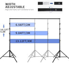 14.11x13.12 FT Large Heavy Duty Backdrop Stand, Background Stand in 14.11x13.12 FT, alternate view 2