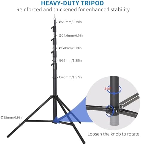 14.11x13.12 FT Large Heavy Duty Backdrop Stand, Background Stand in 14.11x13.12 FT, alternate view 4