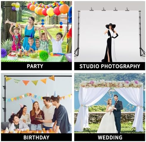 14.11x13.12 FT Large Heavy Duty Backdrop Stand, Background Stand in 14.11x13.12 FT, alternate view 6