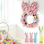14.17in Easter Wreath, Lighted Bunny Wreaths for Front Door, alternate view 4
