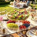 14.8" Acrylic Cake Rack with Oval Top Cover, BPA Free in Oval, alternate view 6