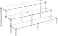 14.8 IN Large Acrylic Perfume Organizer Stand, Clear Display Risers for Perfume, Cologne, Cosmetic, Skincare