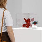 14" Clear Acrylic Display Box with One Open Side No Lid Versatile Square Plexiglass Merchandise Storage Bin or, alternate