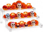 14′′ Display Riser, Dia De Muertos Altar Ofrenda Decorations, 1 Pcs in Clear