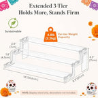 14′′ Display Riser, Dia De Muertos Altar Ofrenda Decorations, 1 Pcs in Clear, alternate view 2