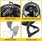 14 Inch Drum Fan Heavy Duty Metal with Handle 2300 CFM, alternate view 6