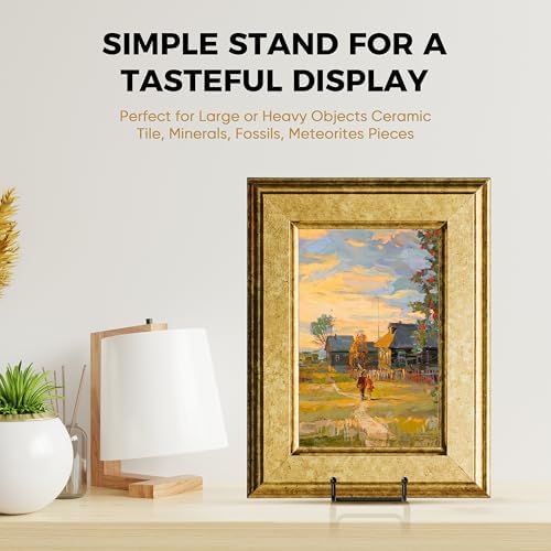 14 Inch Heavy Duty Plate Stand (2 Pack) - Metal Display Easel for Large Plates, Platters, Picture Frames, Signs, alternate