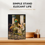 14 Inch Heavy Duty Plate Stand (2 Pack) - Metal Display Easel for Large Plates, Platters, Picture Frames, Signs, alternate