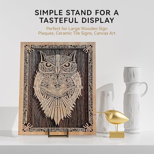 14 Inch Heavy Duty Plate Stand (2 Pack) - Metal Display Easel for Large Plates, Platters, Picture Frames, alternate view 5