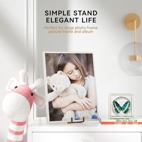 14 Inch Heavy Duty Plate Stand (2 Pack) - Metal Display Easel for Large Plates, Platters, Picture Frames, alternate view 6