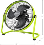 14-Inch High-Velocity Industrial Floor Fan, alternate view 2