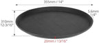 14-Inch Round Non-Slip Serving Tray Set - 4Pack Rubber Surface Drink & Meal Carrier for Home, Café & Catering, alternate view