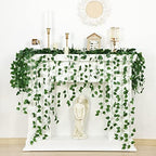 14 Pack 98ft Artificial Ivy Greenery Garland, Fake Vines Hanging Plants Backdrop for Room Bedroom Wall Decor, alternate view