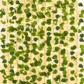 14 Pack 98ft Fake Ivy Vines, Artificial Ivy Garland with 100 LED String Lights, Hanging Plants Greenery Backdrop