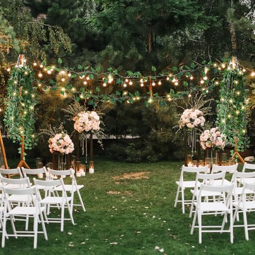 14 Pack 98ft Fake Ivy Vines, Artificial Ivy Garland with 100 LED String Lights, Hanging Plants Greenery Backdrop, alternate