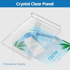 14 Pack Acrylic Sign Holder 8.5 x 11 Inches, Double Sided Table Sign Holder in 8.5 x 11 Inches in Clear, alternate view 4