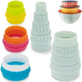 14 Pieces Display Stands for Pyrex Round Bowls, Bowl Display Stands for Pyrex Bowls, Cabinet Organizer Bowls