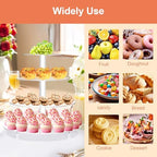 14'' Width XL Large Cupcake Stand 4 Tiered Acrylic Glass Round Cake Stand in Clear, alternate view 7