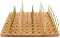 14"x9.8" Bamboo Paddle Skewers Holder Food Display Stand w/ 90 Holes, Perfect for Catered Events, Restaurants