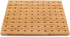 14"x9.8" Bamboo Paddle Skewers Holder Food Display Stand w/ 90 Holes, Perfect for Catered Events, Restaurants, alternate view
