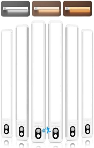 14inch Under Cabinet Lighting Wireless Motion Sensor Light Indoor in Silver and white
