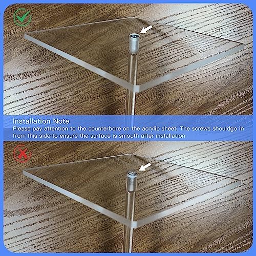 15.75" Clear Acrylic Balloon Stand for Table Centerpiece, 4 Pack in 10ft wide & 7.5ft high in White, alternate view 4