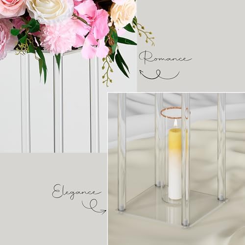 15.75-Inch Tall Acrylic Stands for Centerpieces, 10 Pack in Clear, alternate view 7