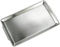 15.8" x 9.5" Silver Serving Tray, Stainless Steel Platter in Plata-40x24 Cm