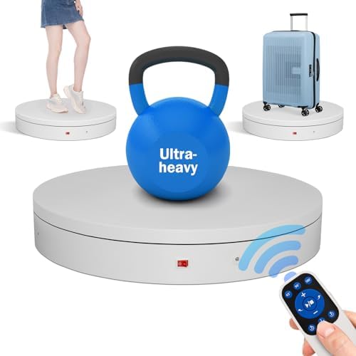 15.8In Remote Large Motorized electric turntable Rotating platform Photography Turntable Motorized lazy susan
