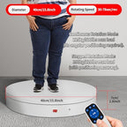 15.8In Remote Large Motorized electric turntable Rotating platform Photography Turntable Motorized lazy susan, alternate view