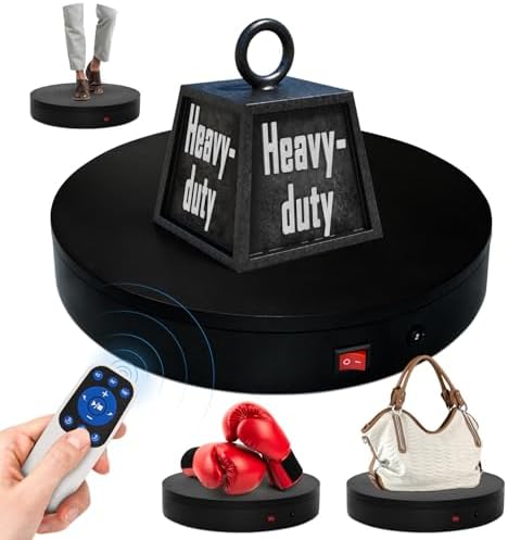 15.8In Remote Motorized Electric Turntable Rotating Display Stand Rotating Platform Photography Turntable