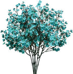 15 Bundles Artificial Teal Baby’s Breath Flowers in Teal