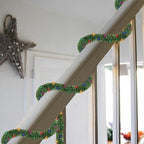 15 FT Pre-lit Christmas Green Garland, Lighted Artificial Pine Garlands with 35 Count Multicolor Lights, alternate view 3